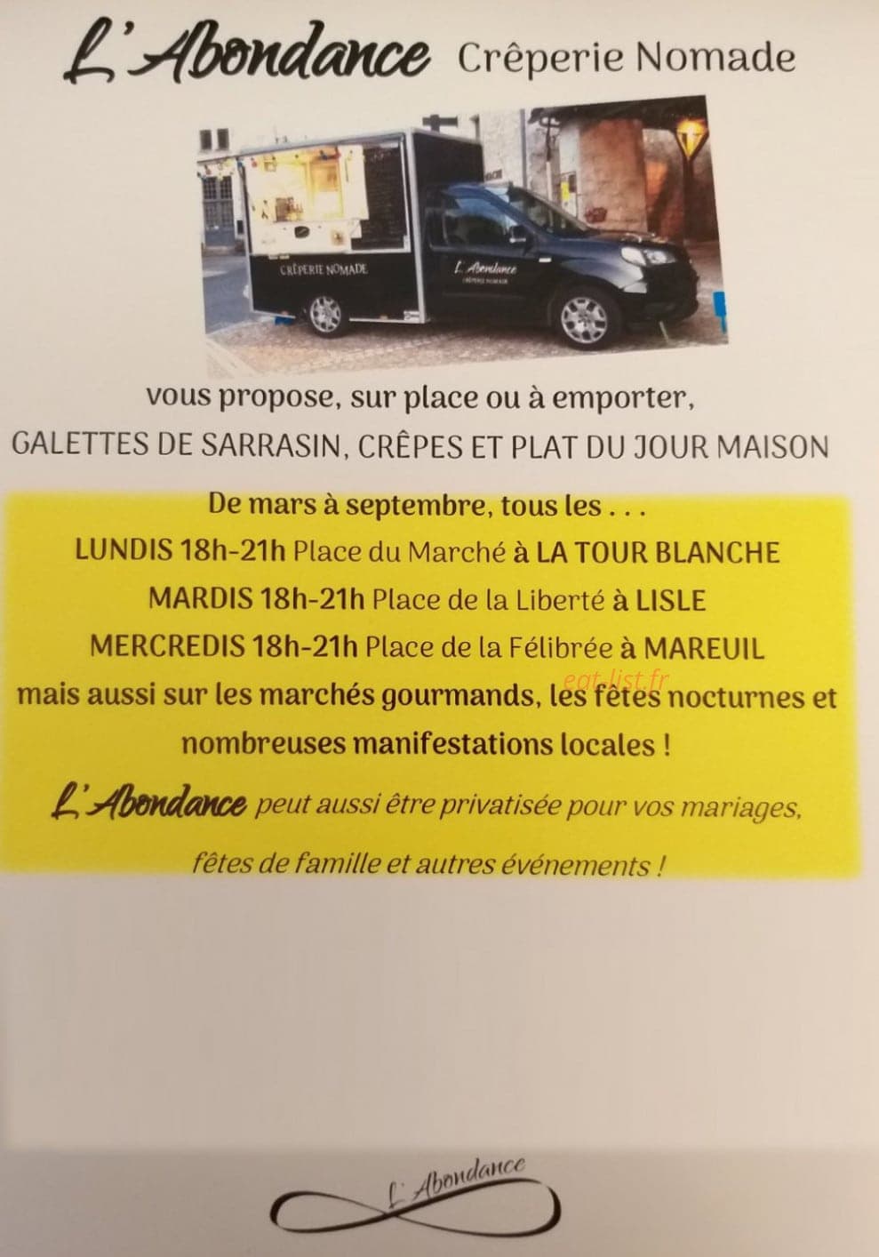 L'Abondance — carte page 1