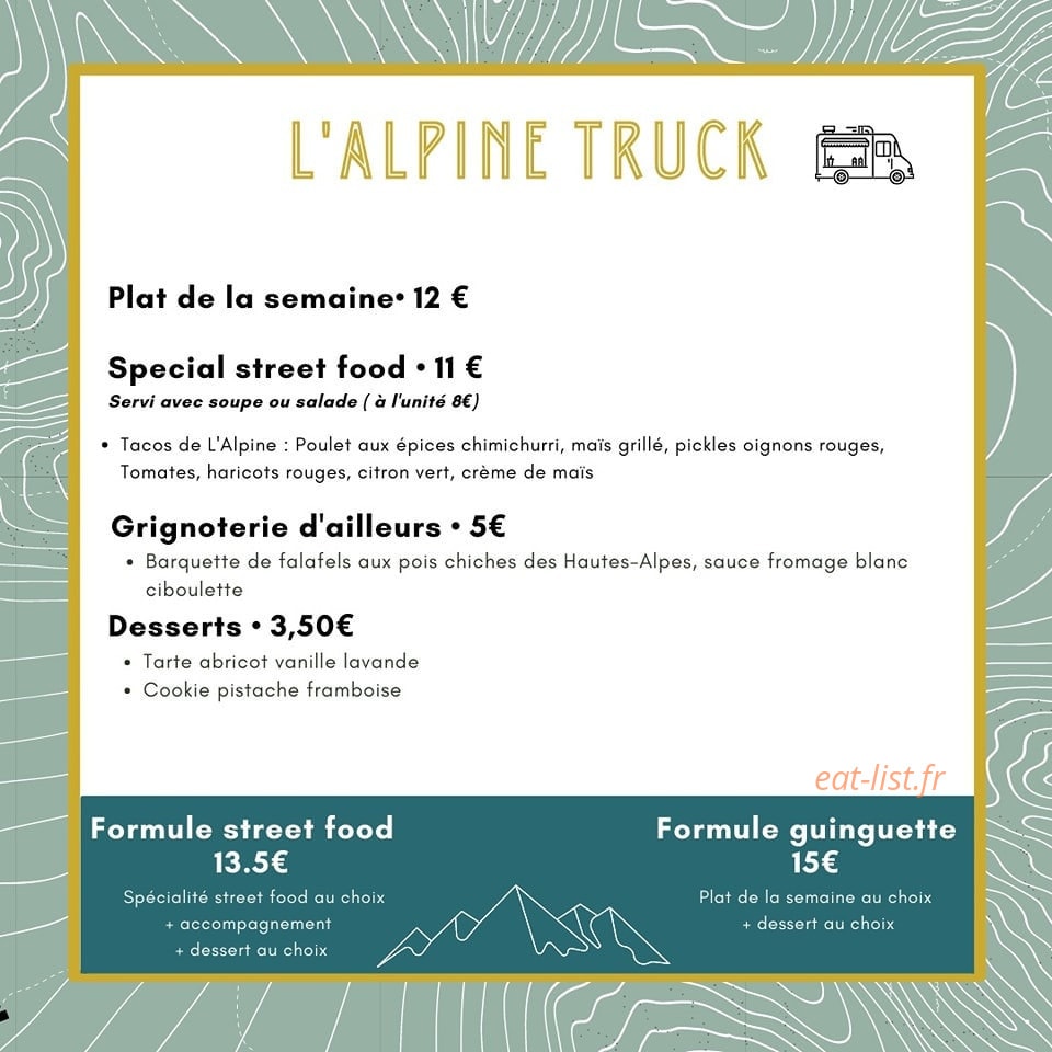 L'Alpine truck — carte page 1