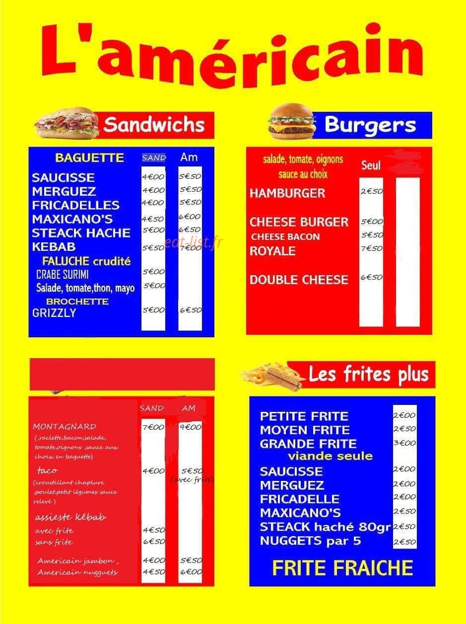L'américain — carte page 1