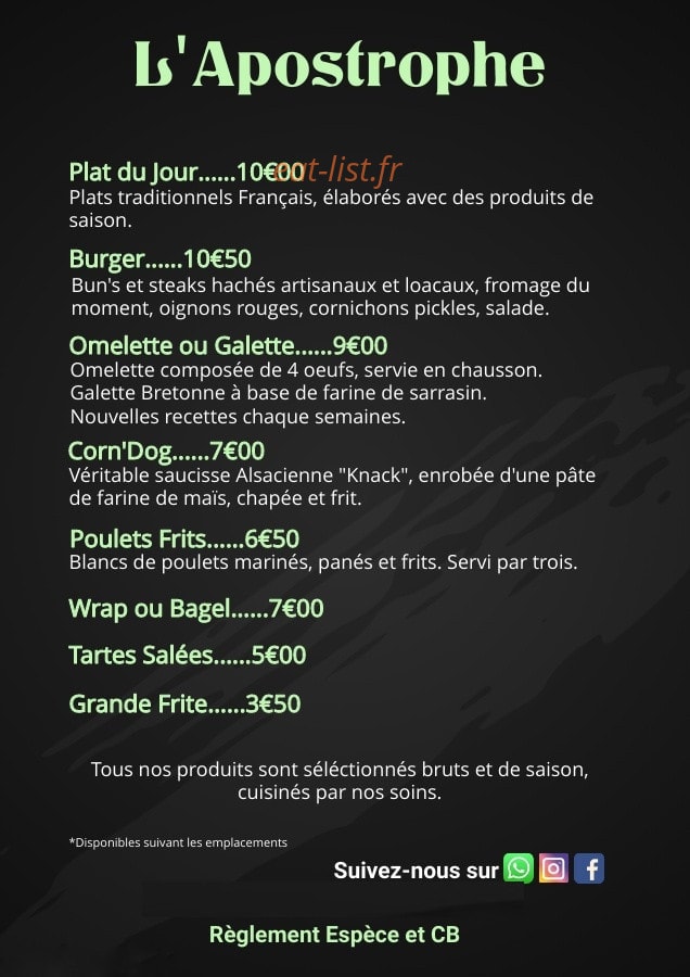 L'Apostrophe — carte page 1