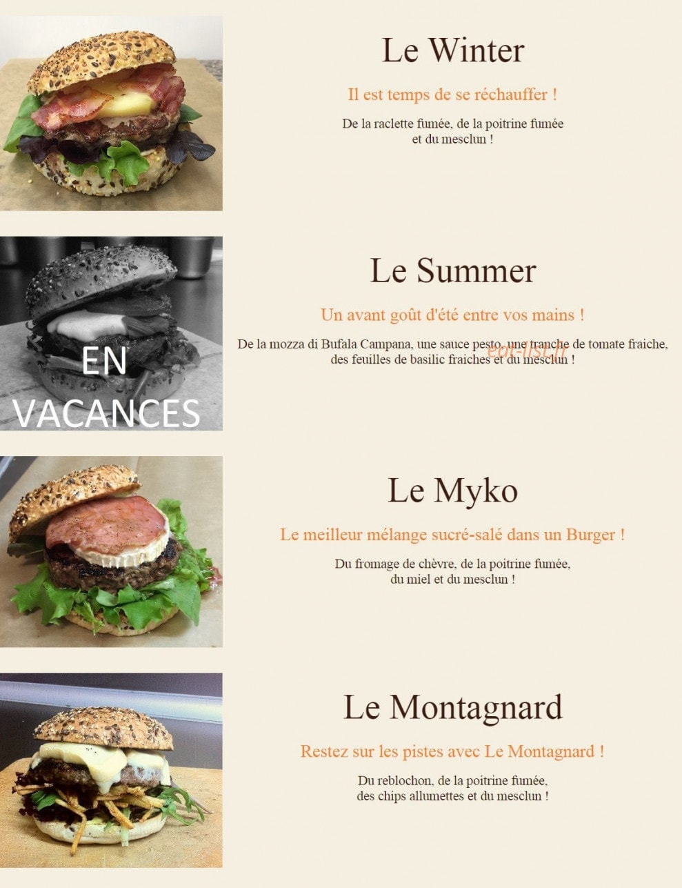 L'Arrêt Gourmand — carte page 2
