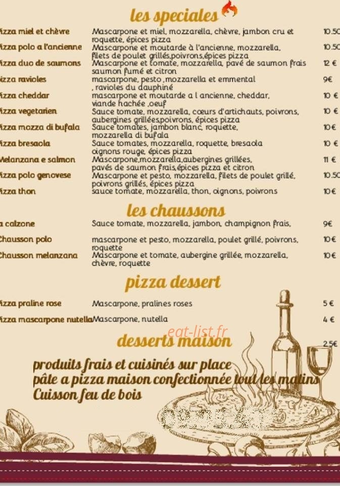 L'artisan pizzaiolo — carte page 2