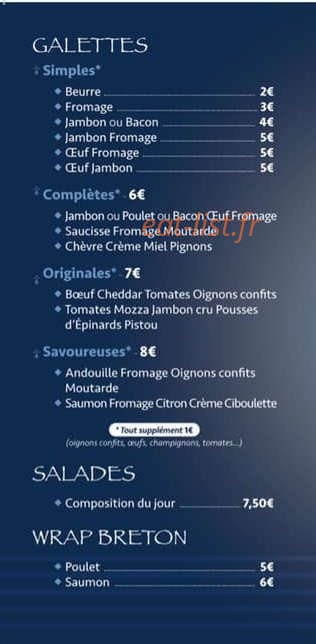 L'Atelier Breton — carte page 1