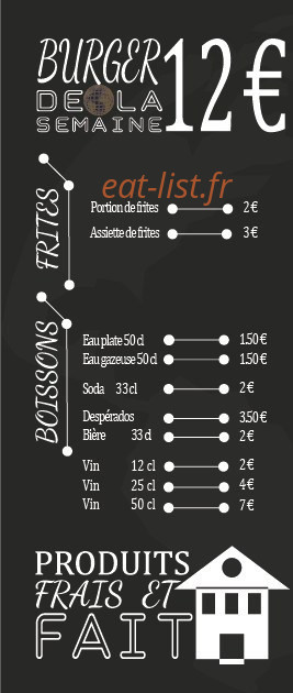 L'atelier du Burger créatif — carte page 3