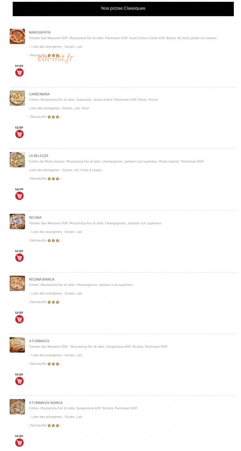 L'Atelier Pizza — carte page 3