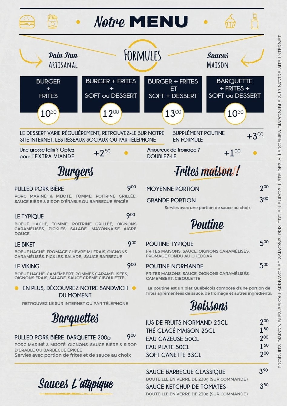 L'Atypique — carte page 1