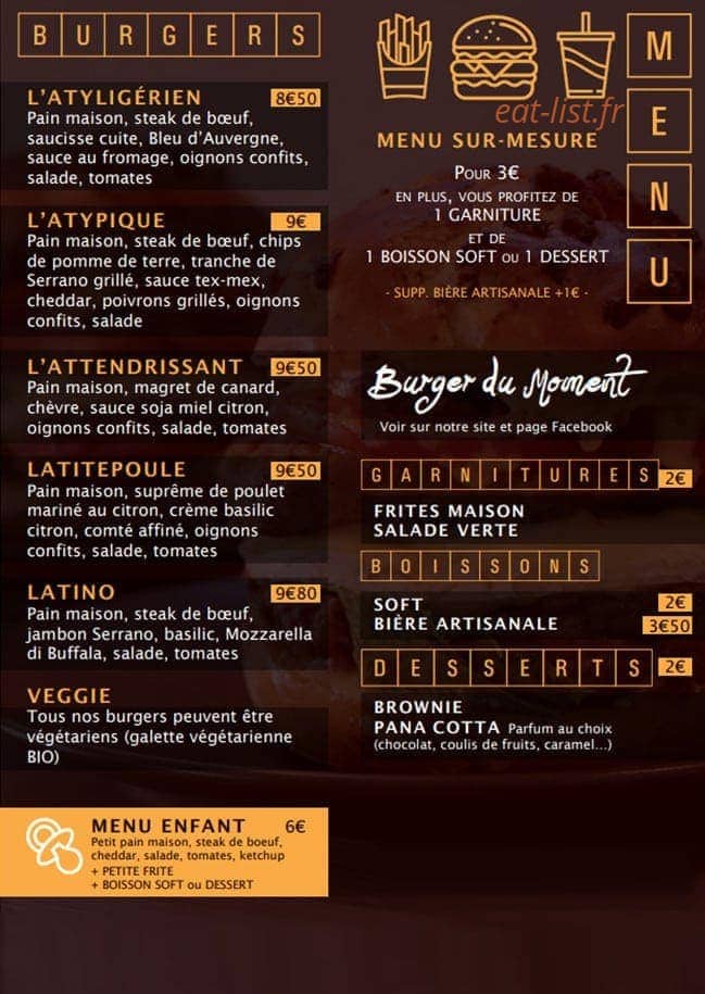 L'Atypique — carte page 1