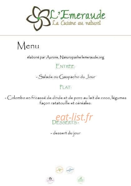 L'émeraude — carte page 1