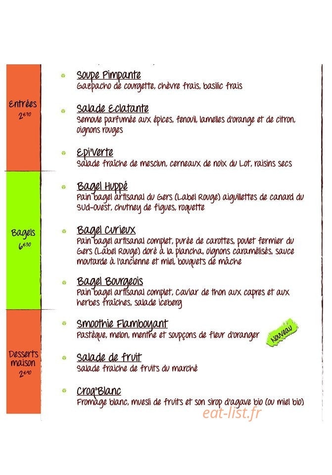 L' Epicurieux — carte page 1