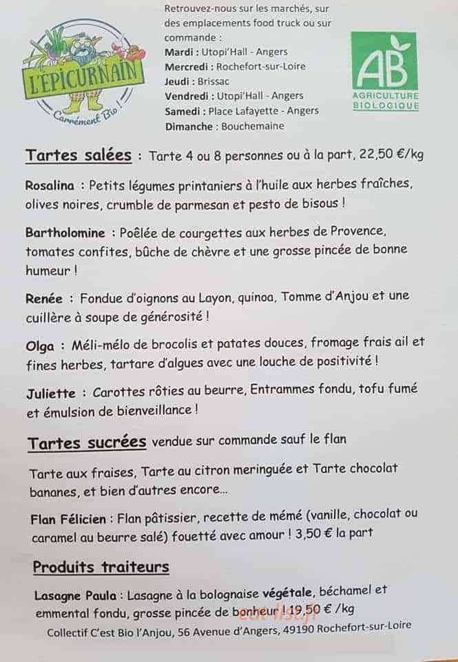 L'épicurnain — carte page 1