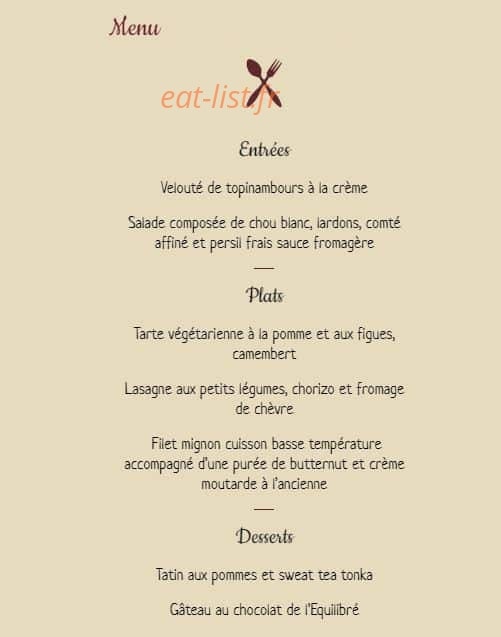 L'équilibré — carte page 1