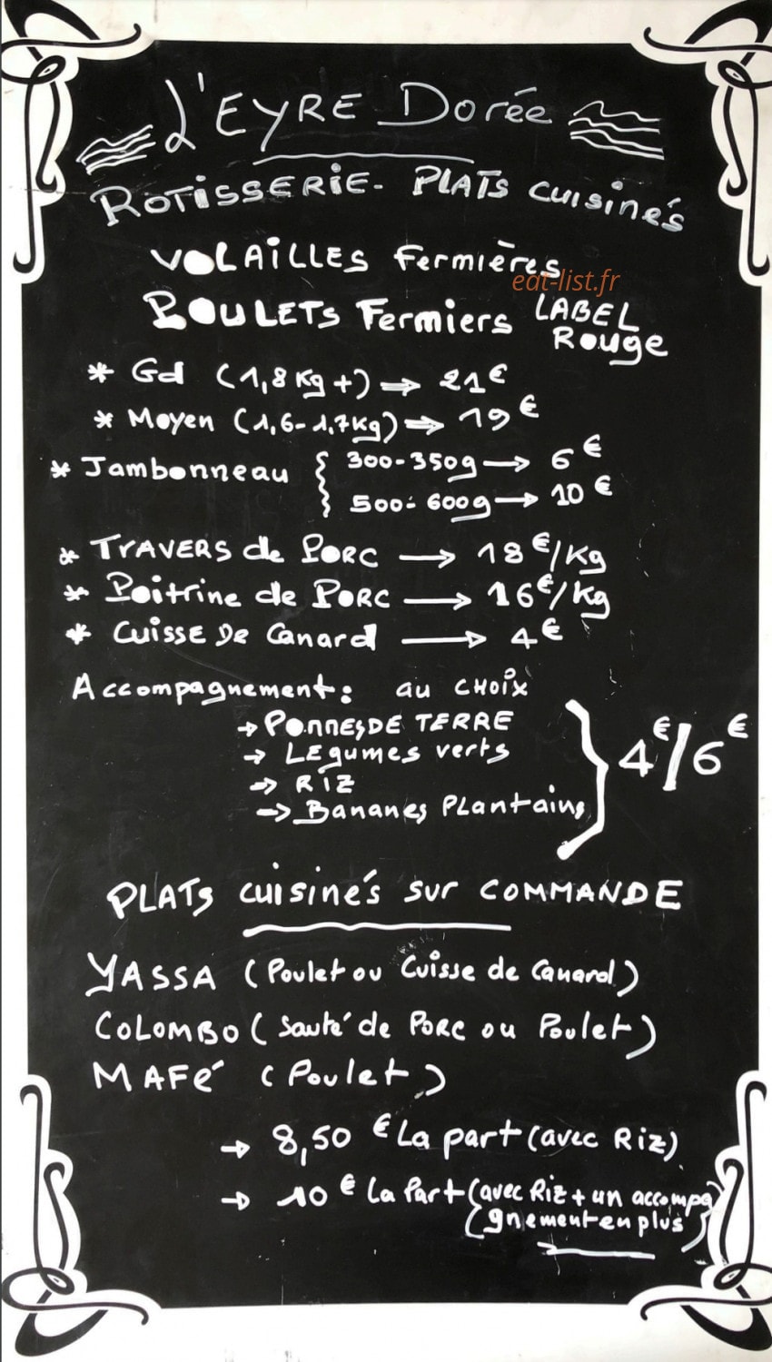 L' Eyre Dorée — carte page 1