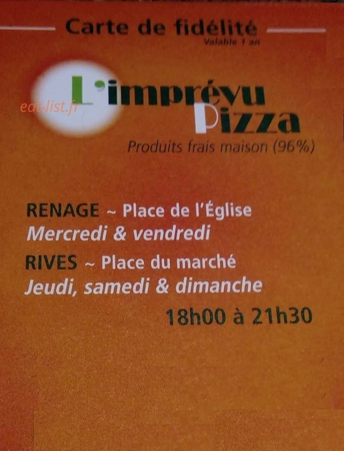 L'imprévu — carte page 1