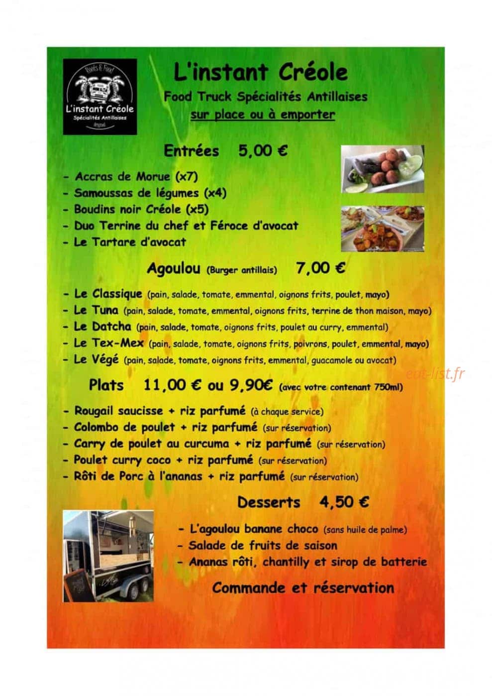 L'instant Créole — carte page 1