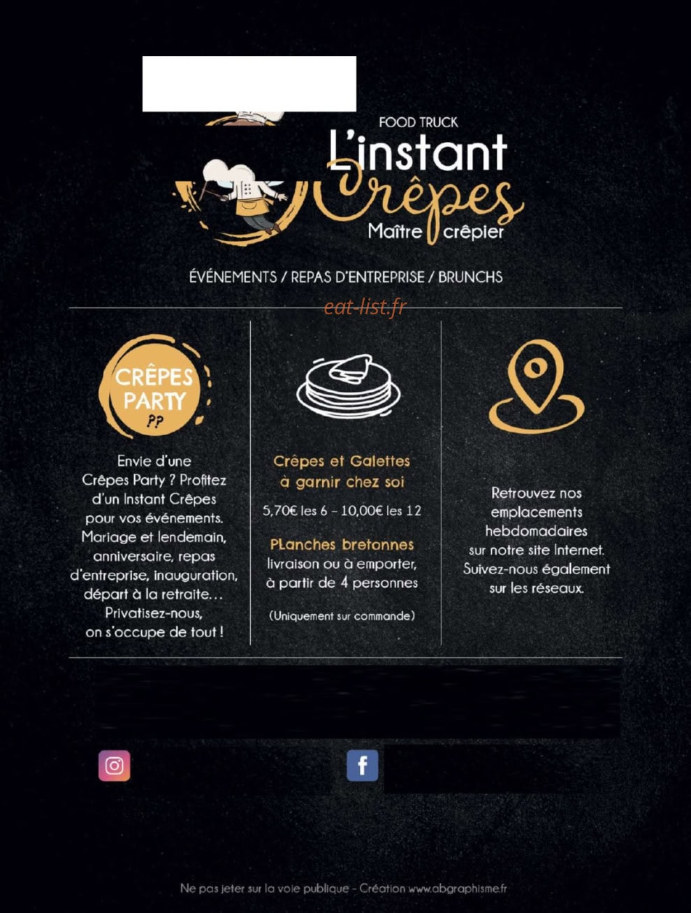 L'instant Crêpes — carte page 2