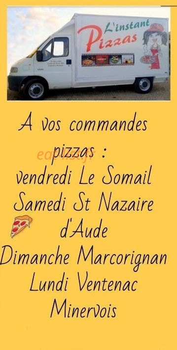 L'instant Pizzas — carte page 2