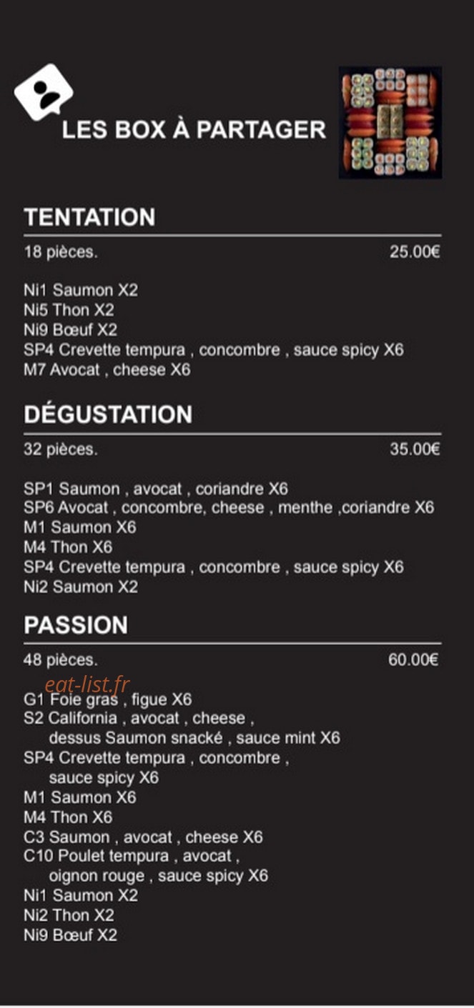 L'Instant Sushi — carte page 5