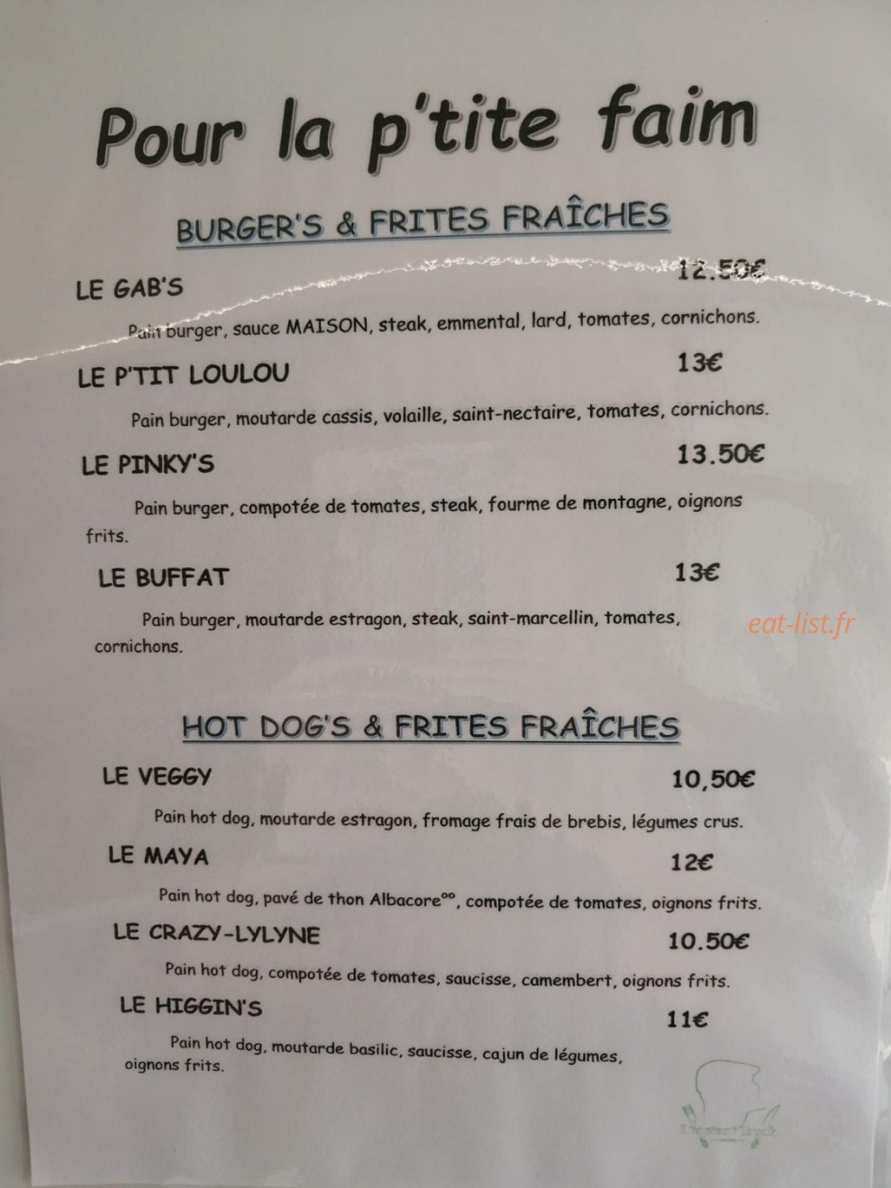 L'Instant Truck — carte page 1