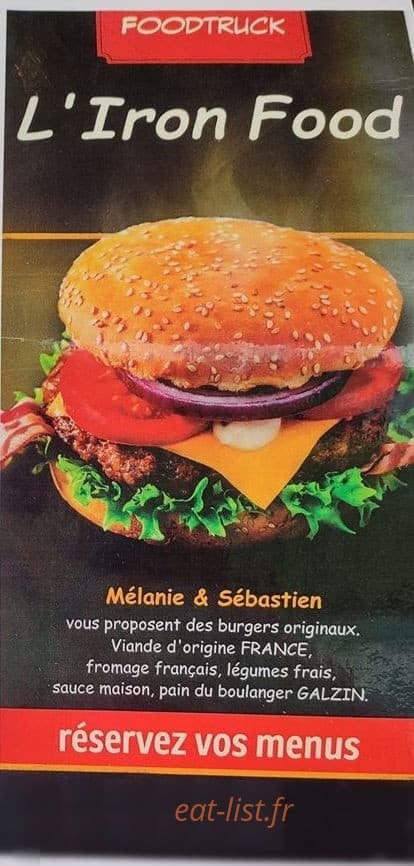 L' Iron food — carte page 1