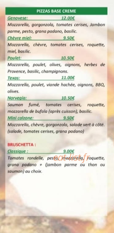 L'italiano la buon pizza — carte page 2