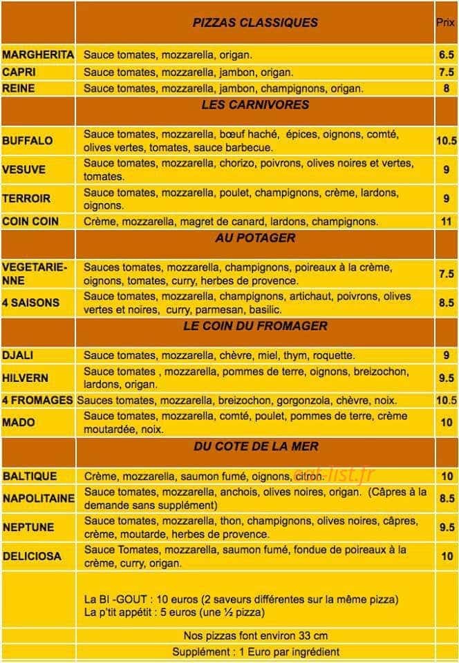 L'origan — carte page 1