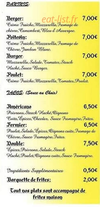 L'original's Food Truck — carte page 2