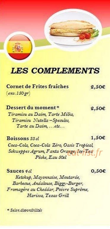 La Baraka — carte page 3