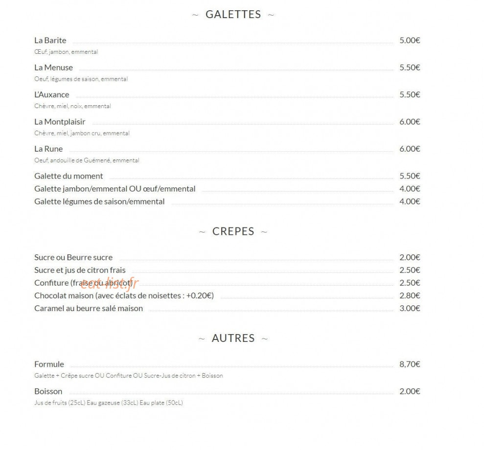 La Barite — carte page 1