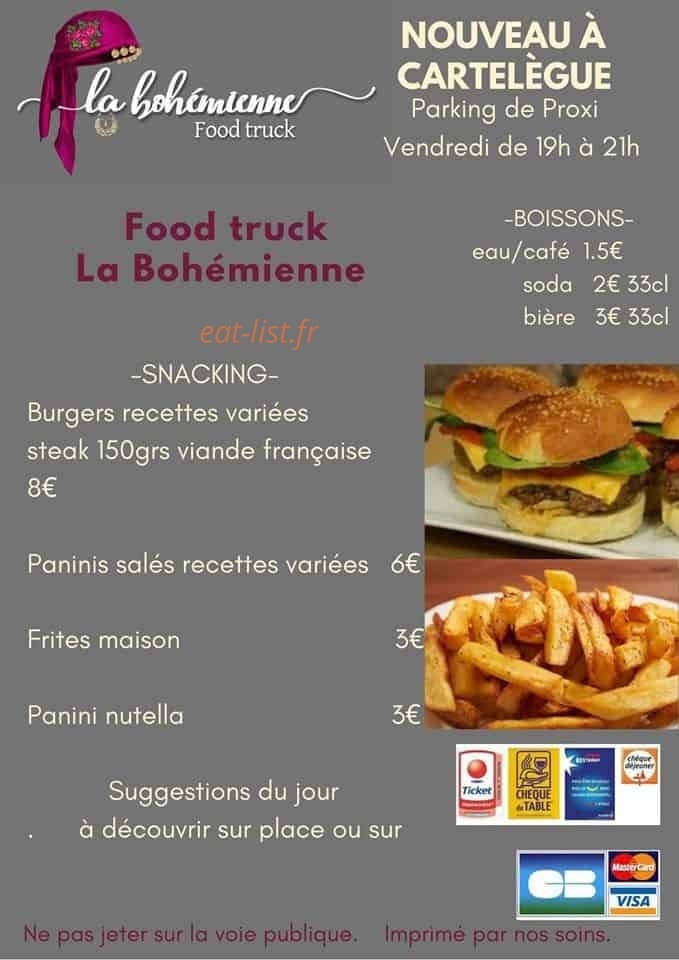 La Bohémienne — carte page 1