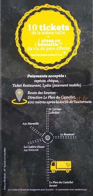 La Boîte à Pizzas — carte page 6