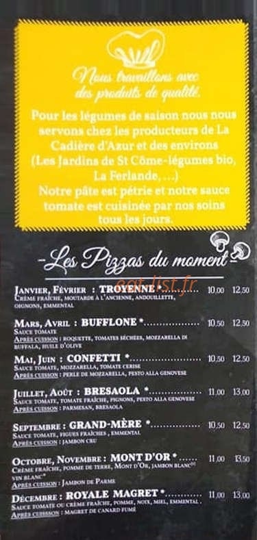 La Boîte à Pizzas — carte page 5