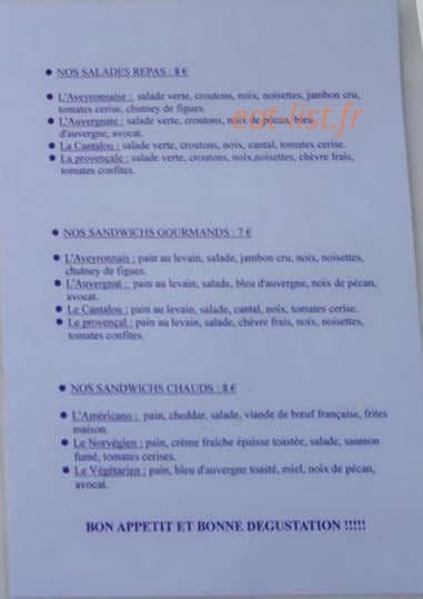La Bonne Fourchette — carte page 3