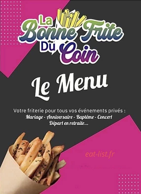 La Bonne Frite Du Coin — carte page 1