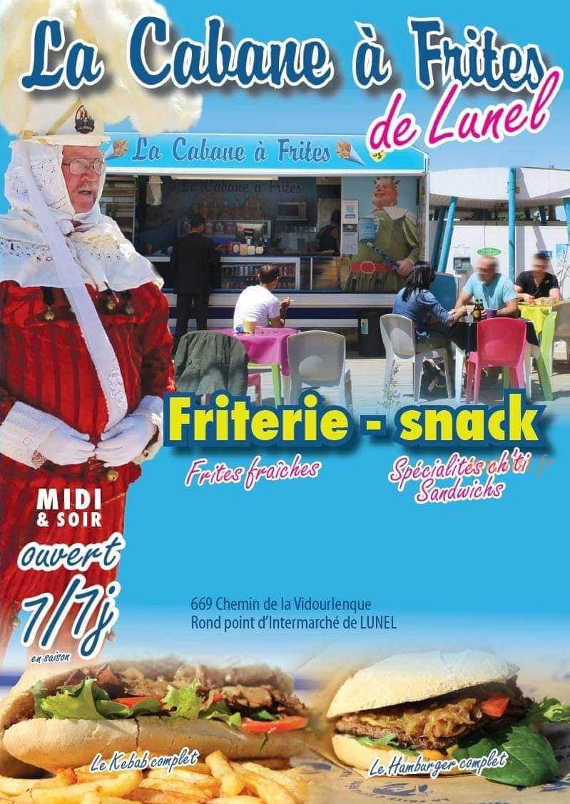 La Cabane à Frites — carte page 1