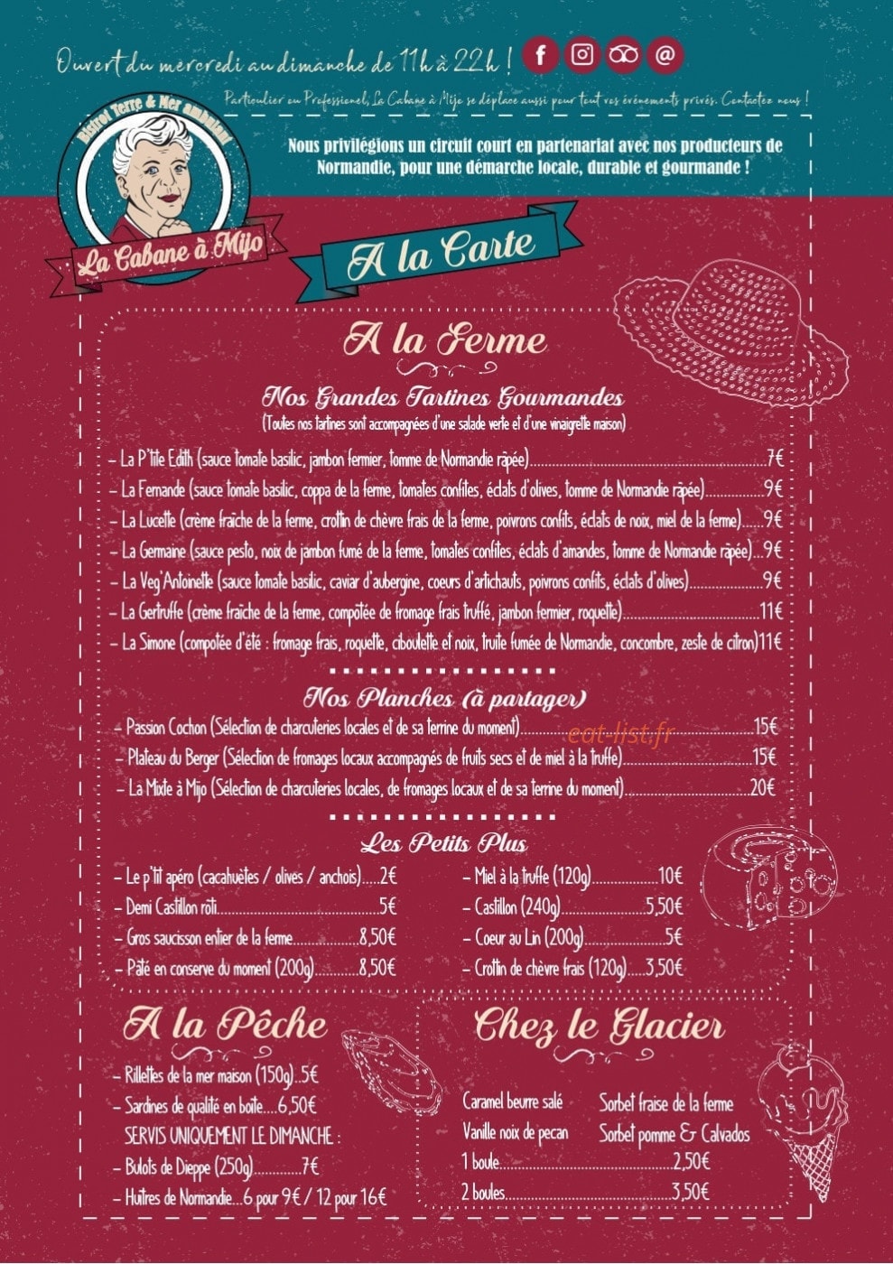 La Cabane à Mijo — carte page 1