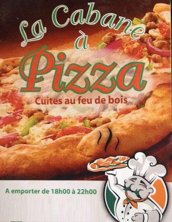 La Cabane A Pizza — carte page 1