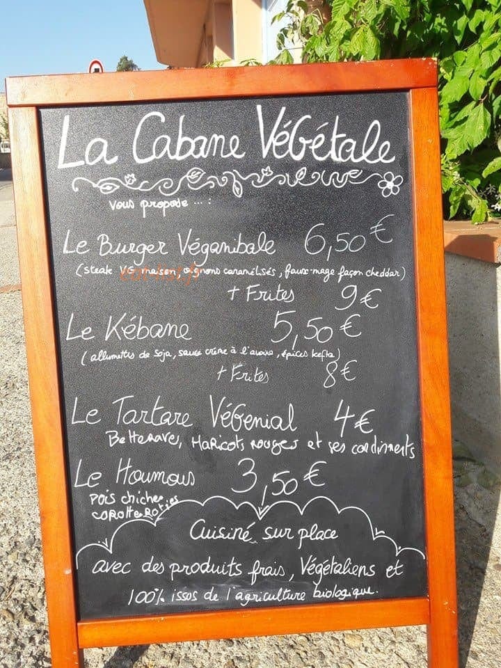 La Cabane VéGétale — carte page 1