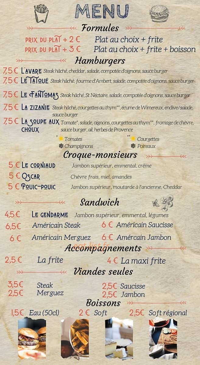 La Cahute — carte page 1