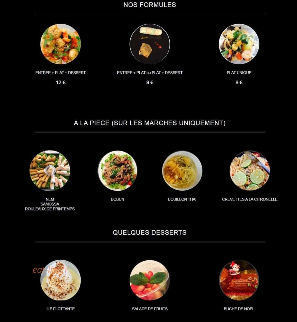 La cantine de sam — carte page 1