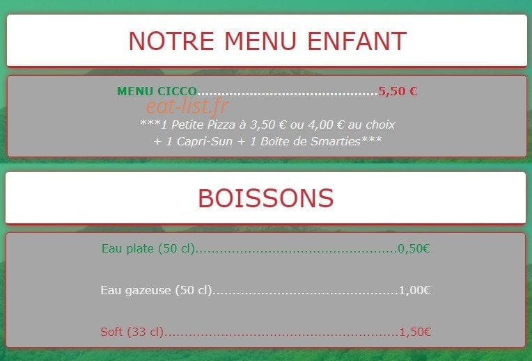 La Capannina — carte page 4