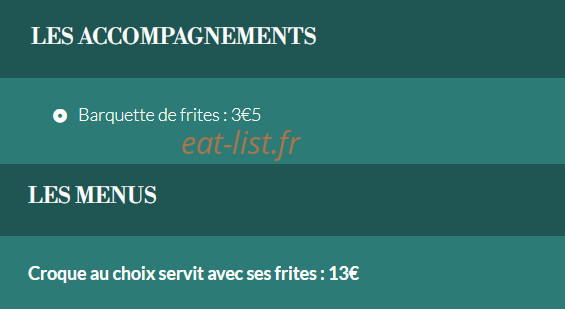 La Capsule — carte page 2