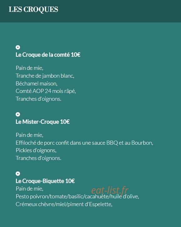 La Capsule — carte page 1
