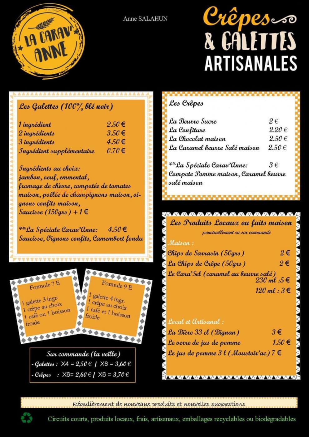 La Carav'Anne — carte page 1