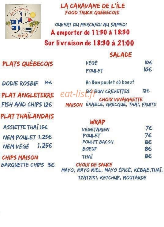 La Caravane de l’île — carte page 1