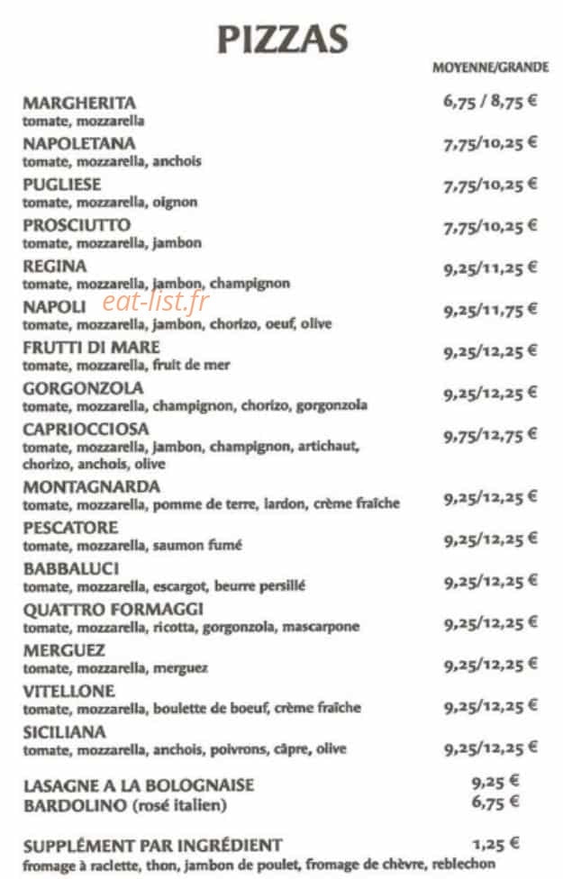 La Caravella — carte page 2