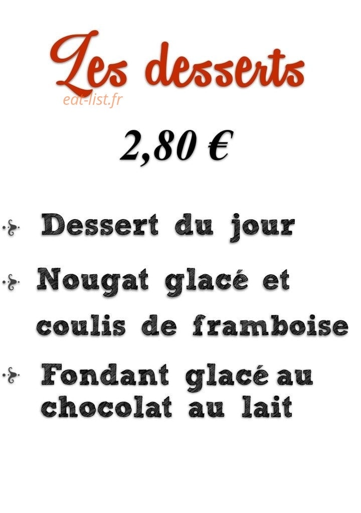La Carriole du Fin Gourmet — carte page 4