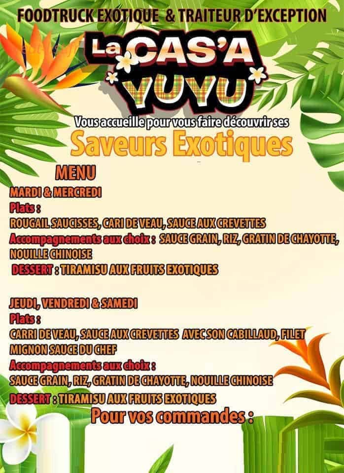 La Cas'A Yuyu — carte page 1