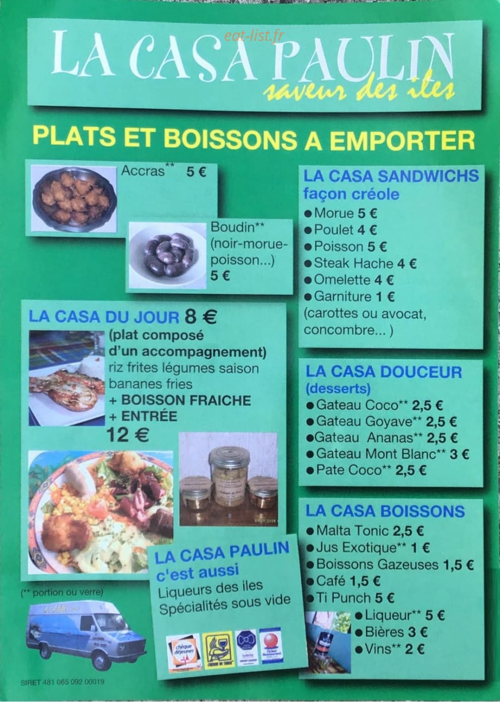 La Casa Paulin — carte page 1