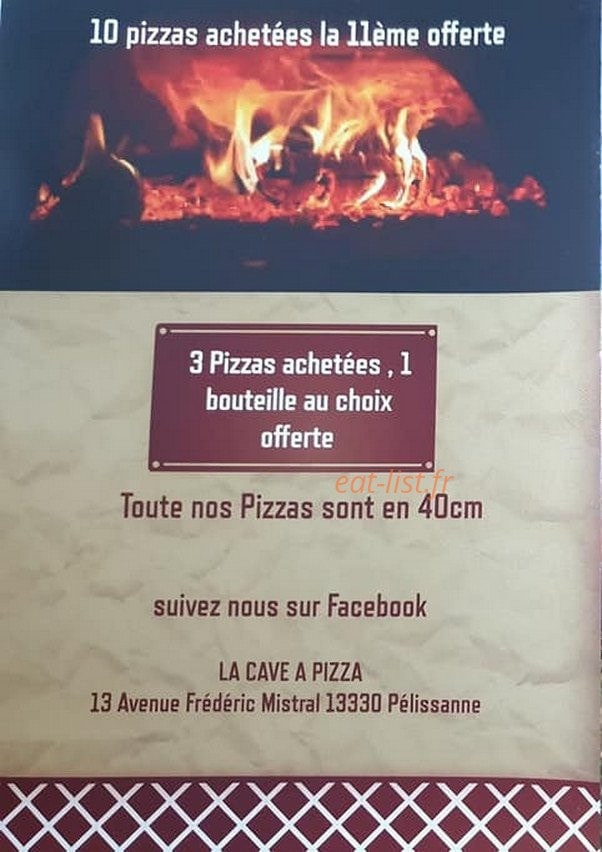 La cave à pizza — carte page 4