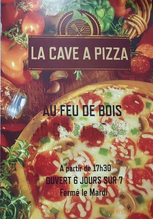 La cave à pizza — carte page 1